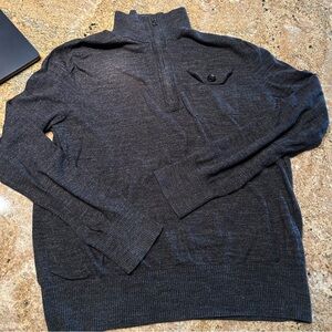 Banana republic quarter zip sweater